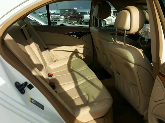 WDBUF87X77X216753 - 2007 MERCEDES-BENZ E 350 4MAT WHITE photo 6