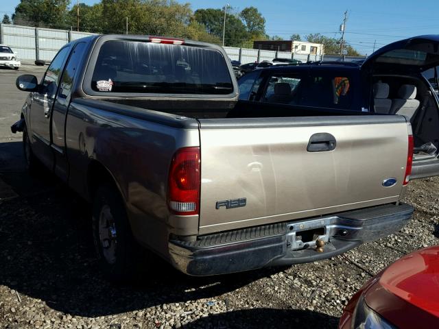 1FTRX17202NB98777 - 2002 FORD F150 TAN photo 3