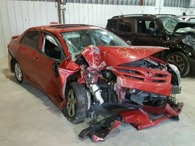 2T1BU4EEXCC776851 - 2012 TOYOTA COROLLA RED photo 1