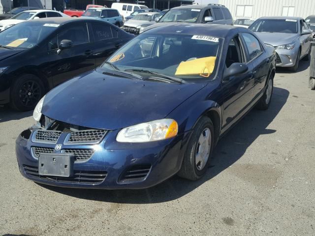 1B3EL46X26N209116 - 2006 DODGE STRATUS SX BLUE photo 2