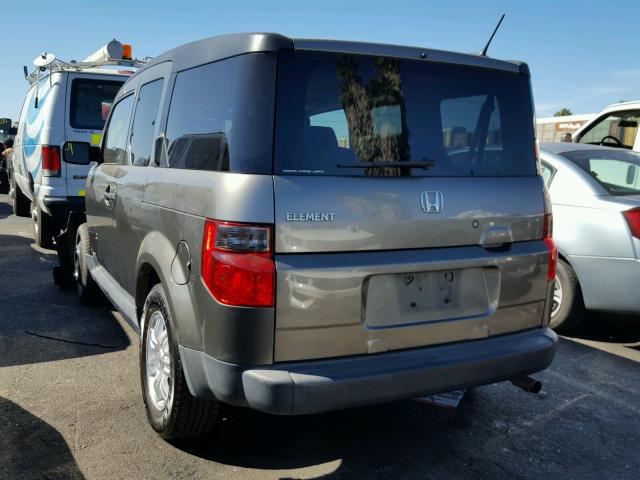 5J6YH28727L003672 - 2007 HONDA ELEMENT EX GRAY photo 3