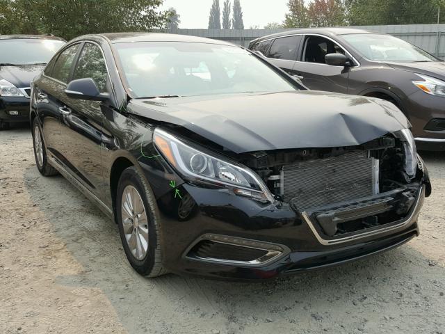 KMHE24L11HA055442 - 2017 HYUNDAI SONATA HYB BLACK photo 1