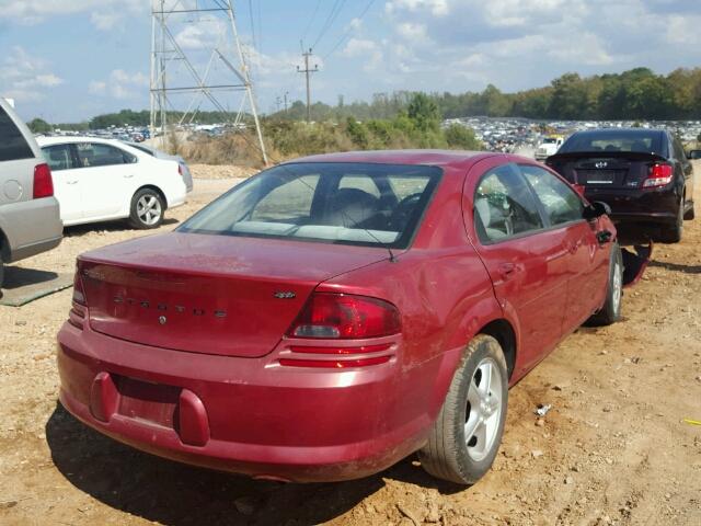 1B3EL46X16N132688 - 2006 DODGE STRATUS BURGUNDY photo 4