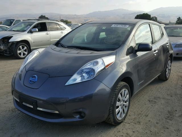 1N4AZ0CP9DC412835 - 2013 NISSAN LEAF S GRAY photo 2