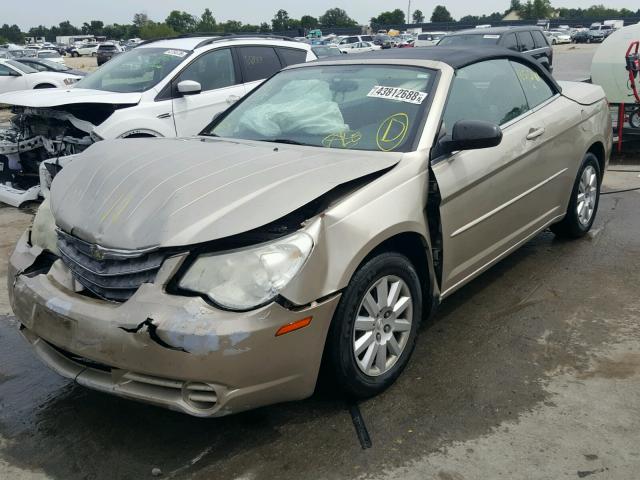 1C3LC45B39N520395 - 2009 CHRYSLER SEBRING LX GOLD photo 2