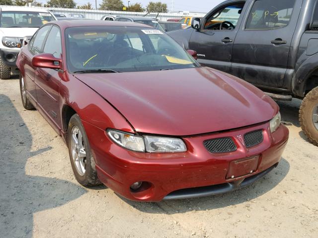 1G2WR521X2F191580 - 2002 PONTIAC GRAND PRIX MAROON photo 1