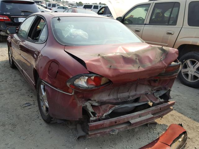 1G2WR521X2F191580 - 2002 PONTIAC GRAND PRIX MAROON photo 3