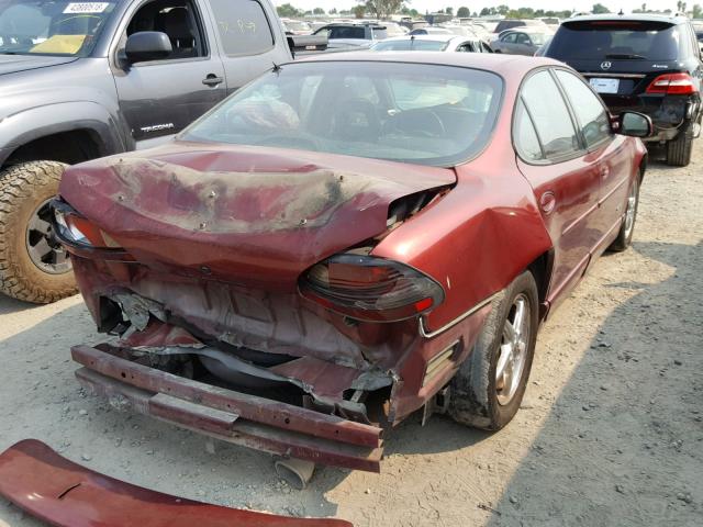 1G2WR521X2F191580 - 2002 PONTIAC GRAND PRIX MAROON photo 4