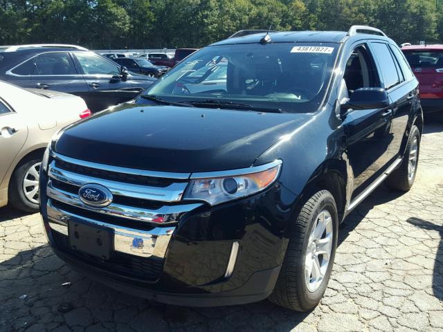 2FMDK4JC4EBA74762 - 2014 FORD EDGE BLACK photo 2