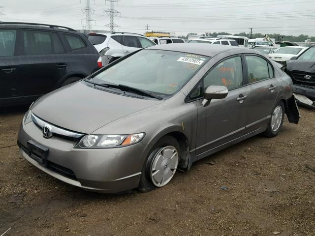 JHMFA36227S032124 - 2007 HONDA CIVIC GRAY photo 2