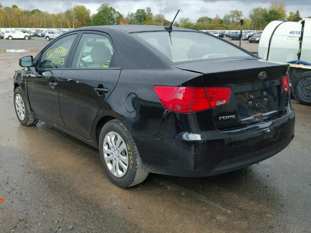 KNAFT4A25C5514553 - 2012 KIA FORTE LX BLACK photo 3