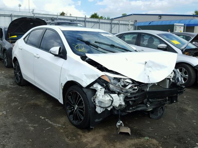 2T1BURHE6EC214604 - 2014 TOYOTA COROLLA L WHITE photo 1