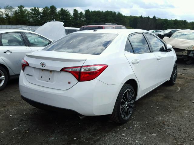 2T1BURHE6EC214604 - 2014 TOYOTA COROLLA L WHITE photo 4