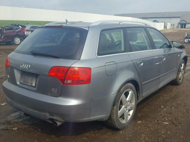 WAUKG68EX5A469599 - 2005 AUDI A4 3.2 AVA SILVER photo 4