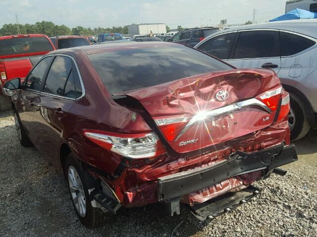 4T1BF1FK2GU606436 - 2016 TOYOTA CAMRY LE 红色 照片 3