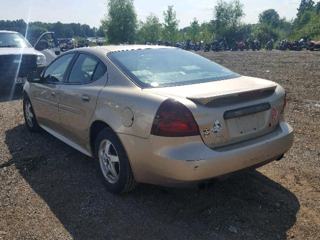 2G2WP522341306397 - 2004 PONTIAC GRAND PRIX Золотий фото 3