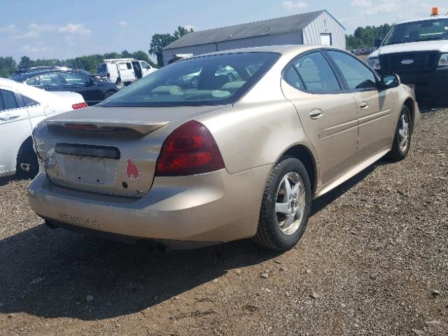 2G2WP522341306397 - 2004 PONTIAC GRAND PRIX Золотий фото 4