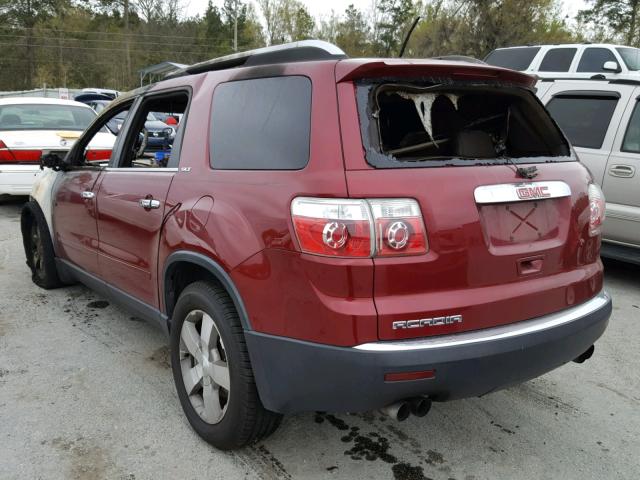 1GKER23D59J109460 - 2009 GMC ACADIA SLT 勃艮第红 照片 3