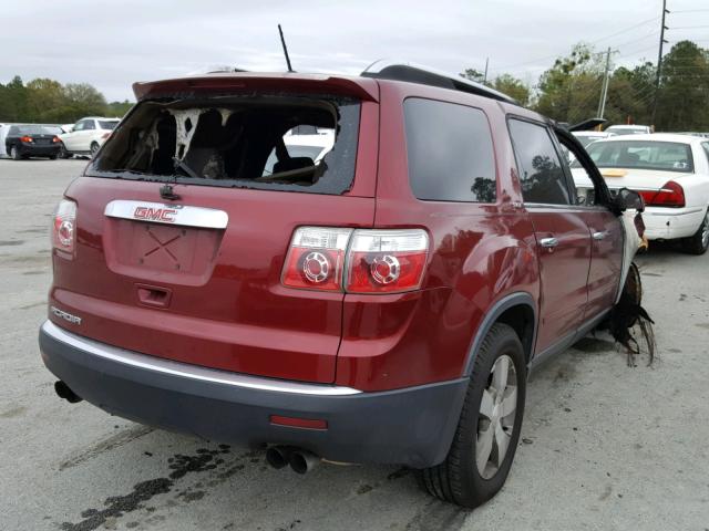 1GKER23D59J109460 - 2009 GMC ACADIA SLT 勃艮第红 照片 4