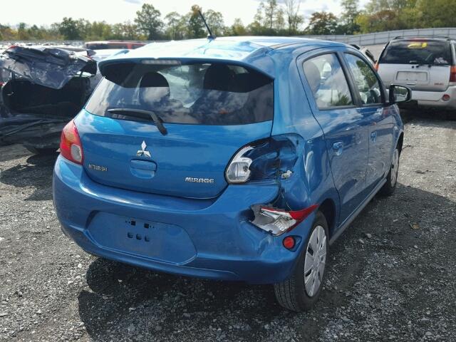 ML32A3HJ3FH034449 - 2015 MITSUBISHI MIRAGE DE BLUE photo 4