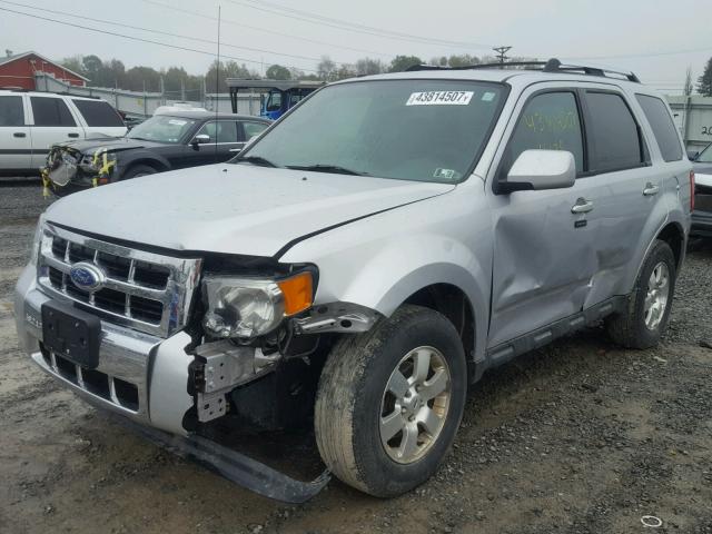 1FMCU9EG7CKB76530 - 2012 FORD ESCAPE LIM SILVER photo 2