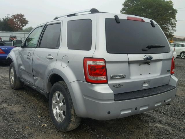 1FMCU9EG7CKB76530 - 2012 FORD ESCAPE LIM SILVER photo 3