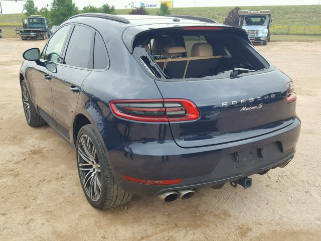 WP1AB2A5XHLB11314 - 2017 PORSCHE MACAN S BLACK photo 3