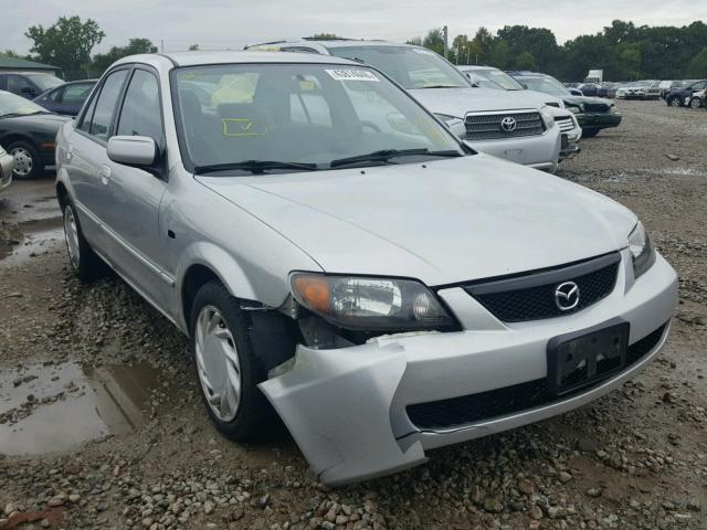 JM1BJ225221612210 - 2002 MAZDA PROTEGE DX SILVER photo 1