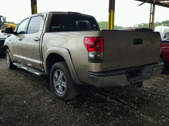 5TBEV58127S459256 - 2007 TOYOTA TUNDRA CRE GOLD photo 3