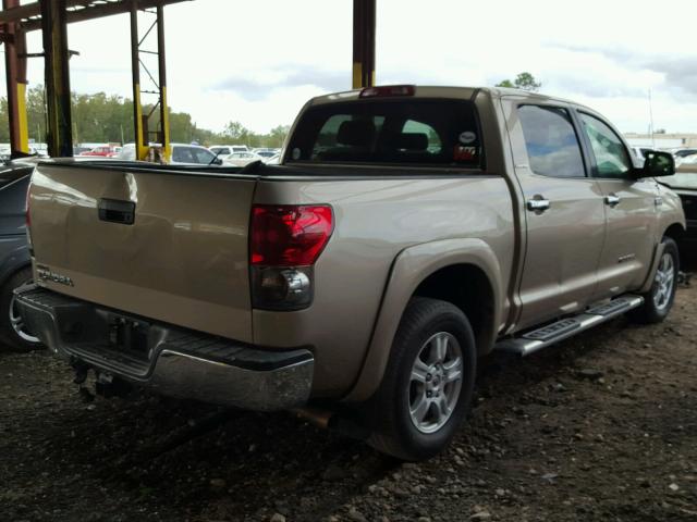 5TBEV58127S459256 - 2007 TOYOTA TUNDRA CRE GOLD photo 4