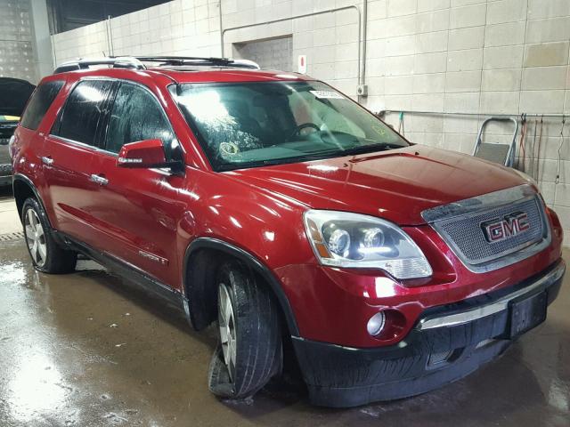 1GKEV33788J192652 - 2008 GMC ACADIA SLT წითელი ფოტო 1