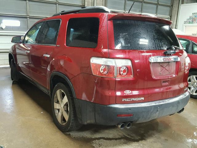 1GKEV33788J192652 - 2008 GMC ACADIA SLT წითელი ფოტო 3