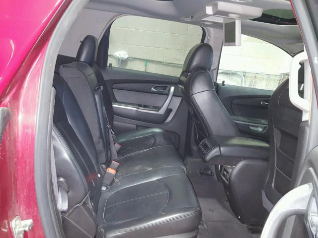 1GKEV33788J192652 - 2008 GMC ACADIA SLT წითელი ფოტო 6