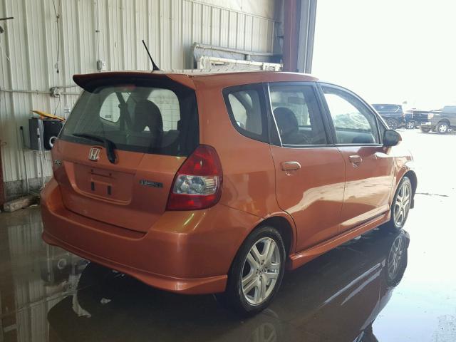 JHMGD38667S036429 - 2007 HONDA FIT S 橙色 照片 4