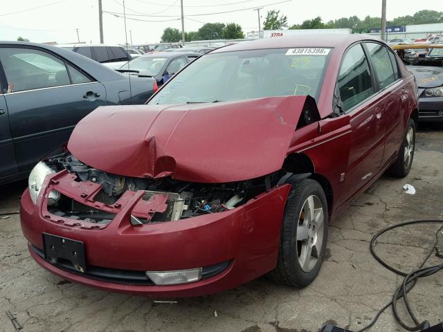 1G8AL55F16Z194557 - 2006 SATURN ION LEVEL MAROON photo 2