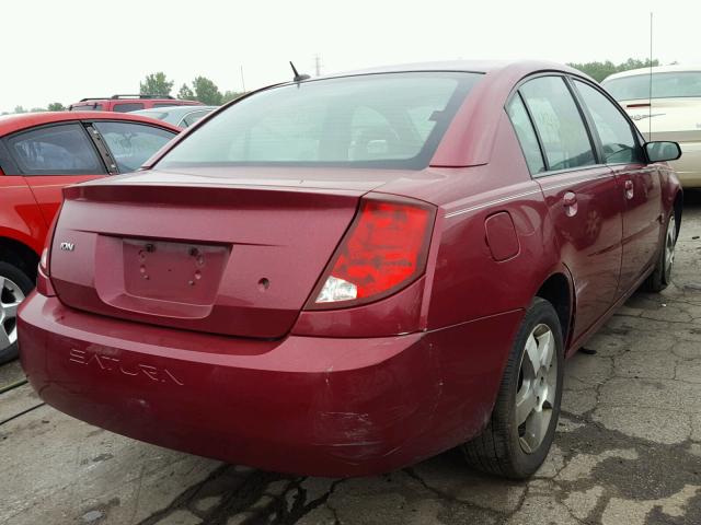 1G8AL55F16Z194557 - 2006 SATURN ION LEVEL MAROON photo 4