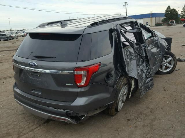 1FM5K8D82GGB41065 - 2016 FORD EXPLORER X GRAY photo 4