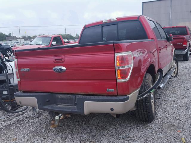 1FTFW1EV9AFD76469 - 2010 FORD F150 MAROON photo 4