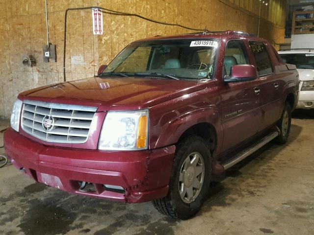 3GYEK62N85G238476 - 2005 CADILLAC ESCALADE E MAROON photo 2