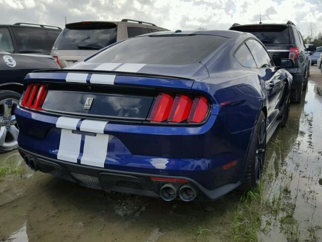 1FA6P8JZ8G5523741 - 2016 FORD MUSTANG SH BLUE photo 4