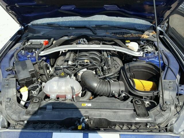 1FA6P8JZ8G5523741 - 2016 FORD MUSTANG SH BLUE photo 7