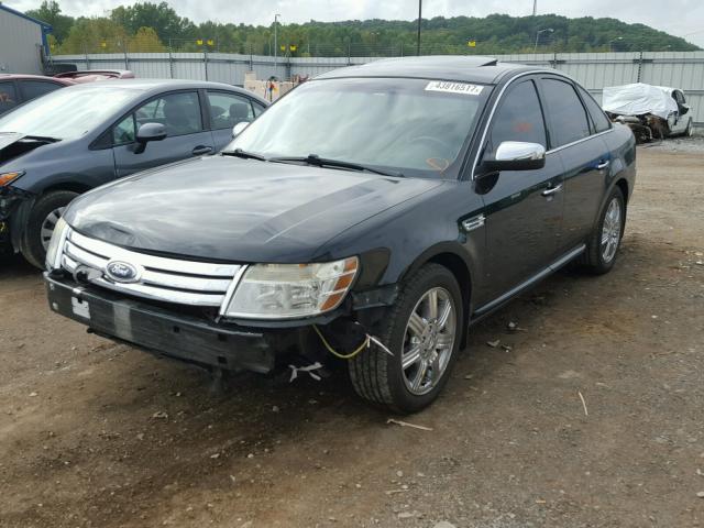 1FAHP25W78G138229 - 2008 FORD TAURUS LIM BLACK photo 2