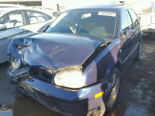 9BWDE61J824009737 - 2002 VOLKSWAGEN GTI BLUE photo 2