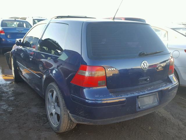 9BWDE61J824009737 - 2002 VOLKSWAGEN GTI BLUE photo 3