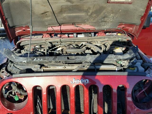1J4AA5D15BL531434 - 2011 JEEP WRANGLER S RED photo 7