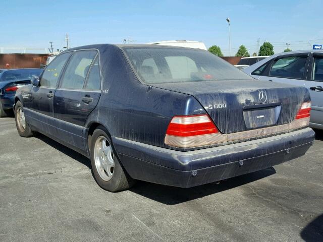 WDBGA57G4VA343955 - 1997 MERCEDES-BENZ S 600 BLUE photo 3