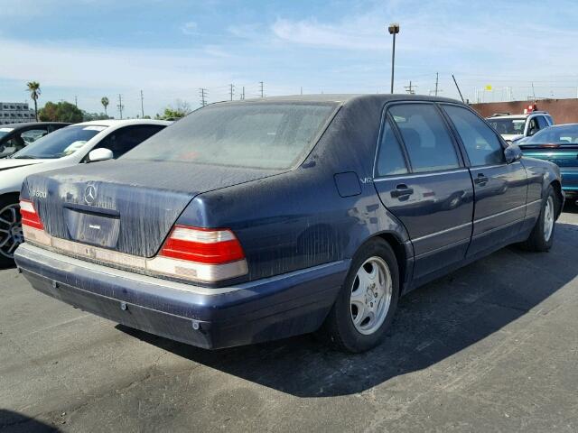 WDBGA57G4VA343955 - 1997 MERCEDES-BENZ S 600 BLUE photo 4