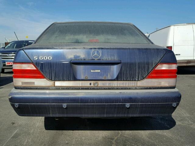 WDBGA57G4VA343955 - 1997 MERCEDES-BENZ S 600 BLUE photo 9