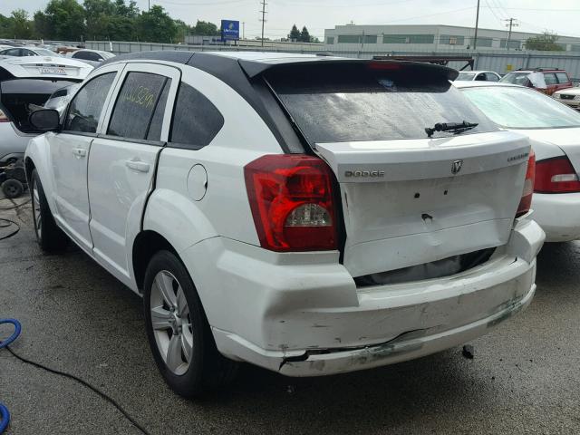 1B3CB3HA1BD254366 - 2011 DODGE CALIBER MA WHITE photo 3