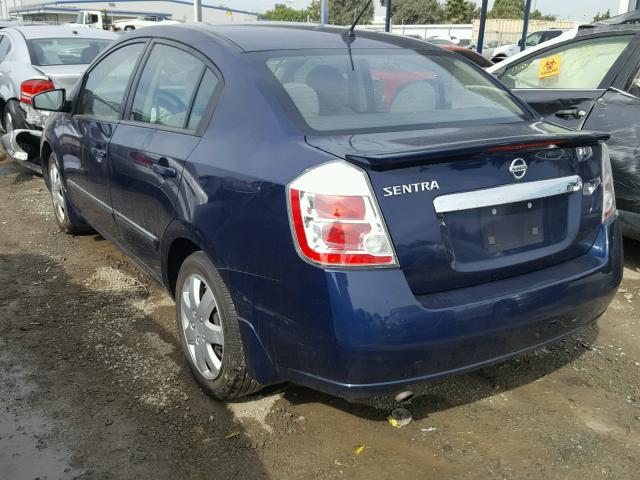 3N1AB6AP5BL665000 - 2011 NISSAN SENTRA BLUE photo 3